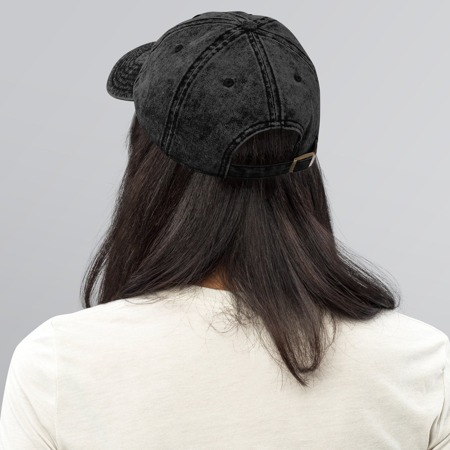 Flower USA flag embroidered Vintage Cotton Twill Cap